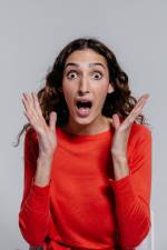 image of a shocked woman